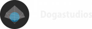 doga studio logo putih