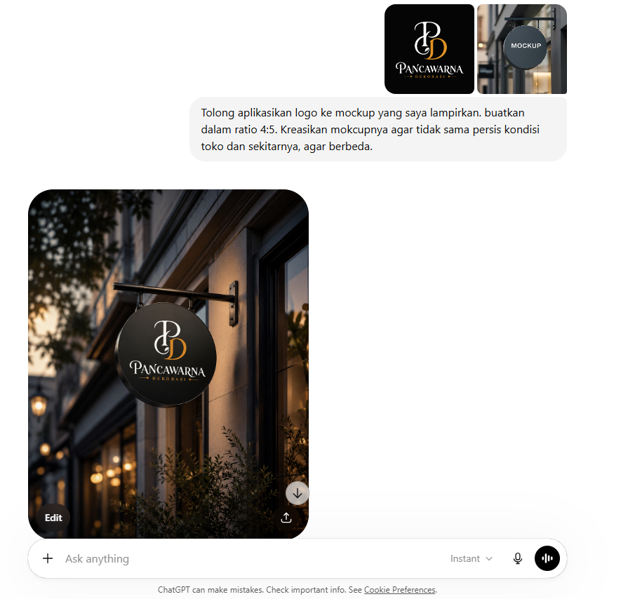 Membuat Mockup Profesional dengan ChatGPT